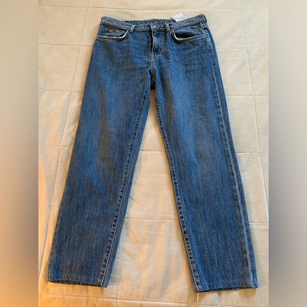 Gas, blue denim, straight Boyfriend jeans